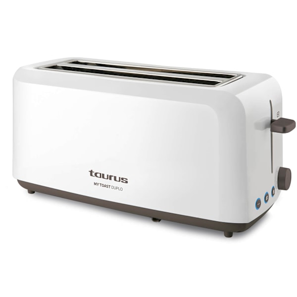 TAURUS Brödrost Mytoast Duplo Two Slot Lång Vit