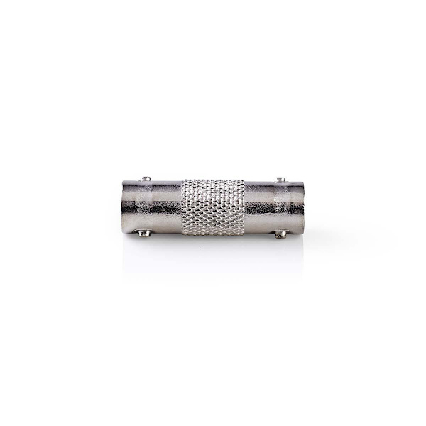BNC-adapter | BNC Hun | BNC Hun | Nikkelplateret | 50 Ohm | Lige | Metal | Sølv | 10 stk. | Konvolut