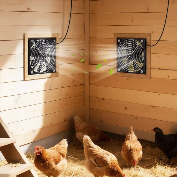 Soldriven frånluftsfläkt, 30W panel, dubbla fläktar
