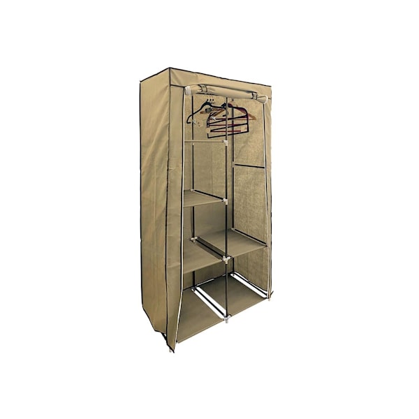 Opbevaringsskab - Beige - 89 X 44,5 X 169 Cm