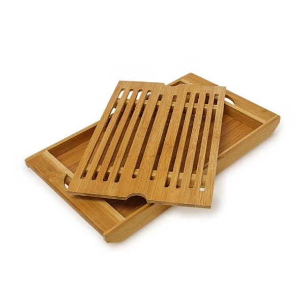 Brödskärbräda med uppsamlare