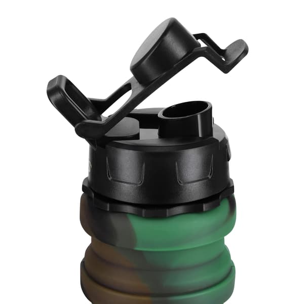 Foldevandsflaske af silikone, 500 ml, grøn