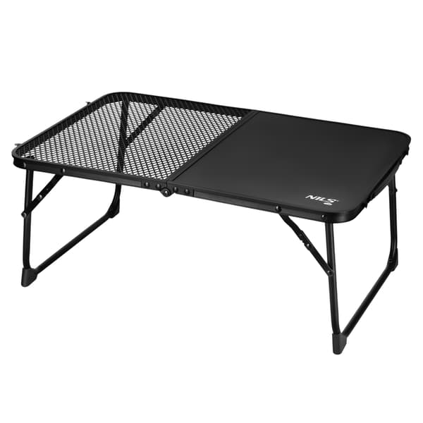 Sort foldbart campingbord – Let, kompakt, 60x40 cm