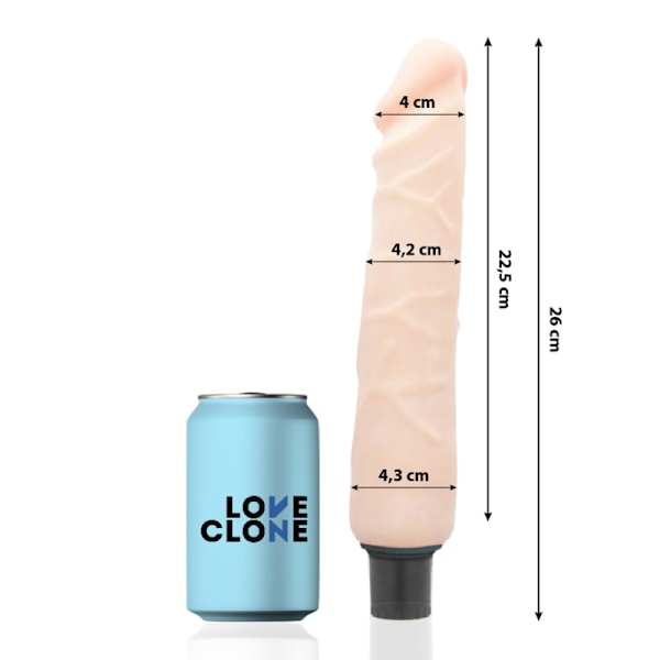 Loveclone - Jansen Self Lubrication Vibrator 26 cm -O- 4,2 cm