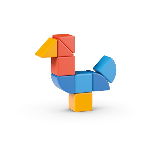 Geomag Magicube Shapes Animals Recycled 9 Pcs