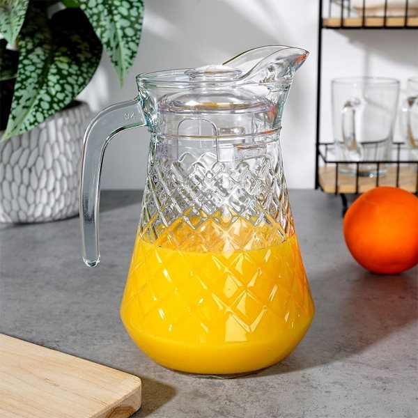 Glaskande med låg til drikkevarer: vand, juice, iste og mere