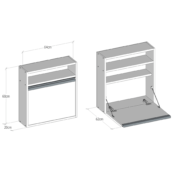 Study Desk Optimum - Hvid
