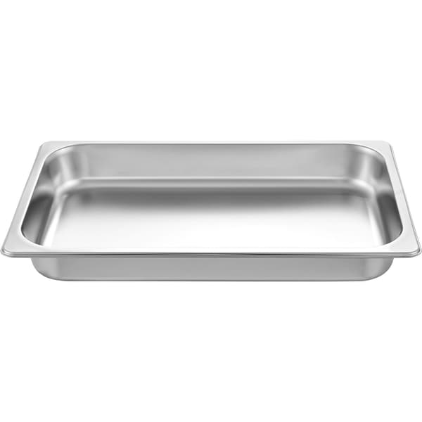Ångkokare, full storlek, rostfritt stål, 6,5 cm djupa, 6-pack