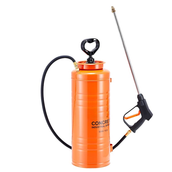 Industriel 14L pumpespray i rustfrit stål, messingdyser