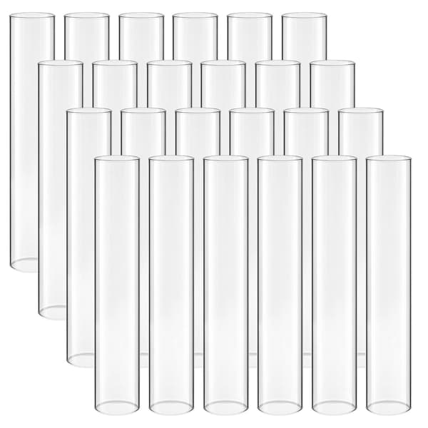 Hurricane-ljusskydd i glas, 24-pack, 65x350 mm
