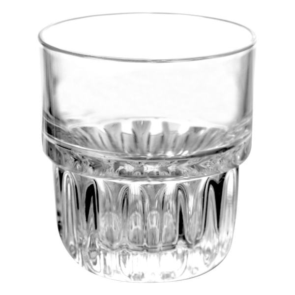 Hållbart Glas 200 ml med Räfflad Botten för Drycker