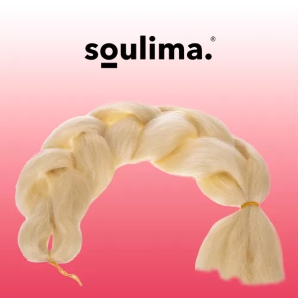 Synteettiset hiuspunokset blondit Soulima 23556