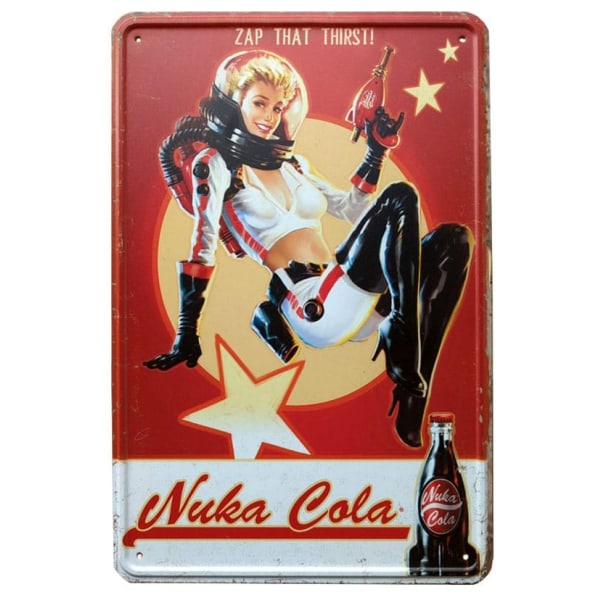 Fallout Metalskilt Nuka Cola Girl