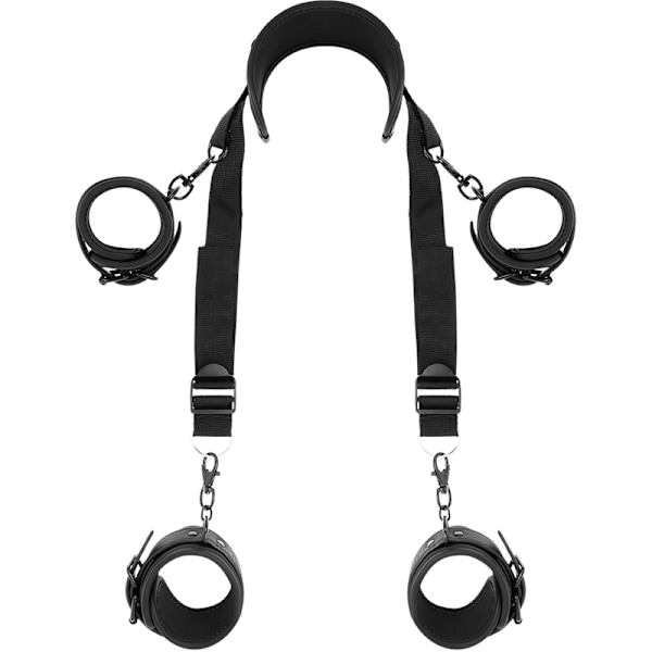 Fetish Submissive - Masterposition med 4 nopren-forede håndjern