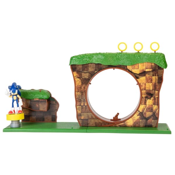 Sonic Green Hill Zone -leikkisarja figuureilla ja tarvikkeilla