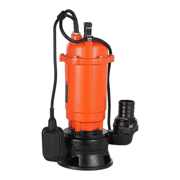 Dränkbar avfallspump 1500W, flottörbrytare, 18 m lyft