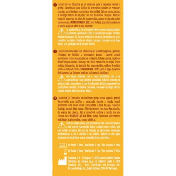Control - Lub Gel Chocolate Lubricant 75 ml