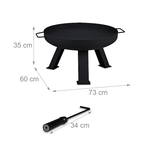 Ildskål 60 cm