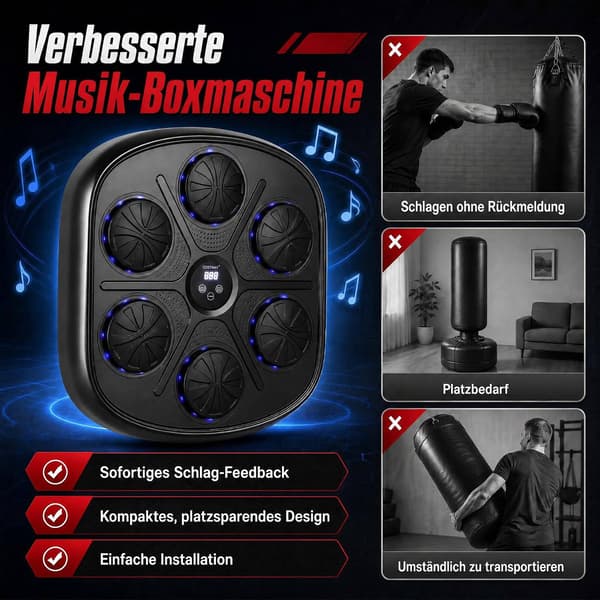 Musiikkiboksikone LED-näytöllä ja 9 moodilla