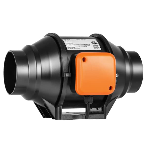 102 mm inline-kanalventilator, 129,7 CFM, variabel hastighed
