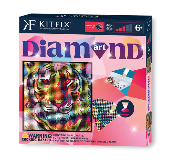 Kitfix DIY Set Diamond Art Tiger