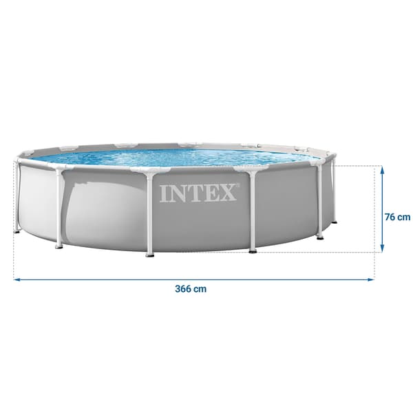 Trädgårdspool med ram 366 x 76 cm 9-i-1 INTEX 26712ND