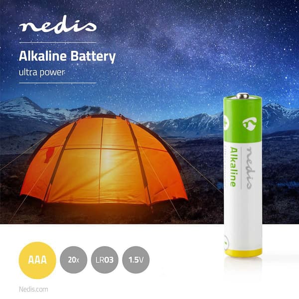 Alkaline Batteri AAA | 1.5 V DC | 20-Pack