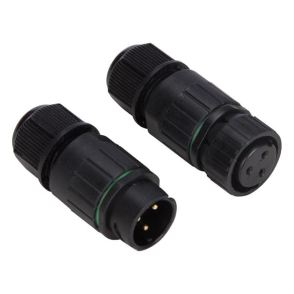 3P kabelfäste - Vattentät Ip67 - 13A 230V M+ F (1 set)