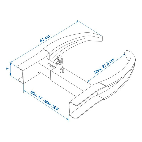 Hjulklemme XL universal i blister