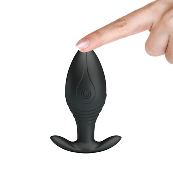 Pretty Love - Regina Anal Plug Genopladelig Vibrator Sort