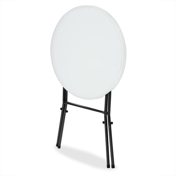 Hopfällbart barbord, vitt, 110x75 cm, metallram