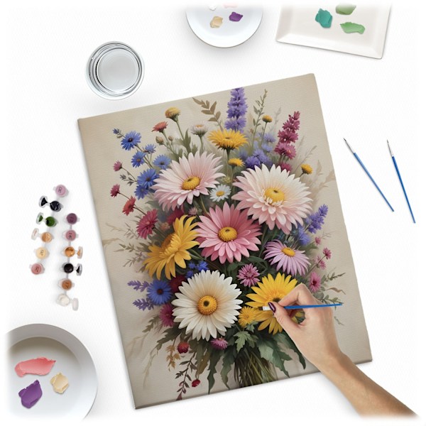 Målning efter siffror 40x50 cm Massido Blommor