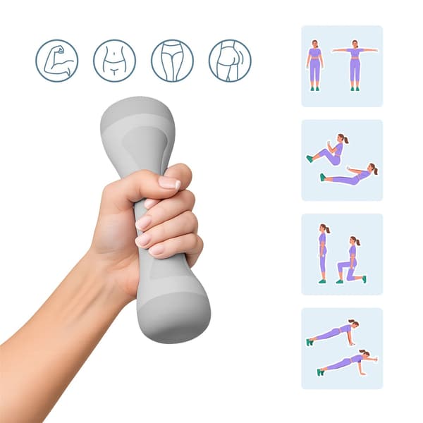 Justerbart hantelset, ergonomiskt grepp, hemmaträning