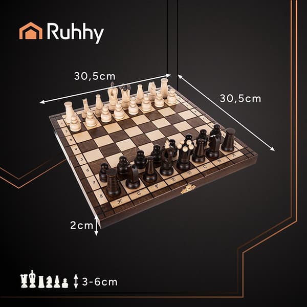 Kungligt schack 31x31cm 26038