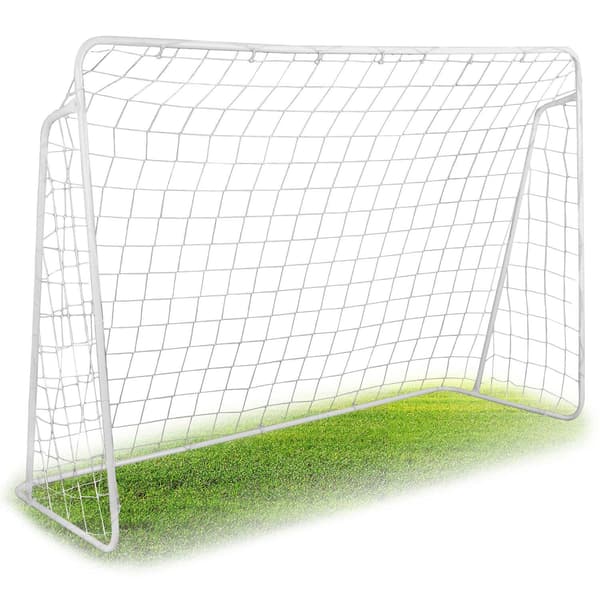 Fodboldmål med målnet, 245x155x80 cm, stålramme