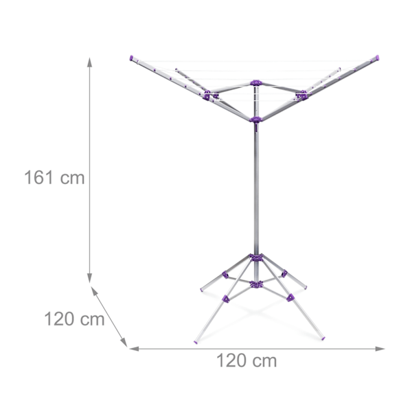 Roterande tork 19 m linje med stativ