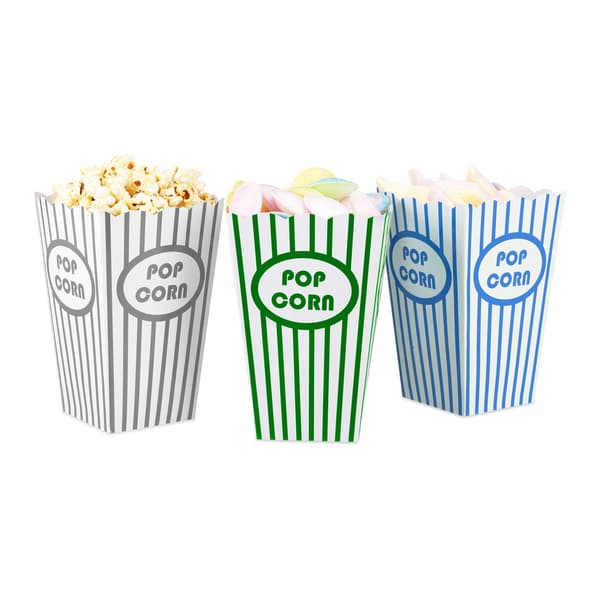 Popcorn-pussit, 50 kpl, 5 väriä