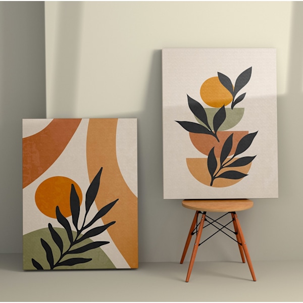 Dekorativt lærredsmaling (2 stykker) 2KNV4271 - 50 x 70
