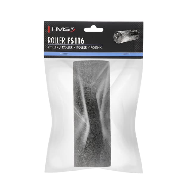 Foam Roller, Sort, 15 cm