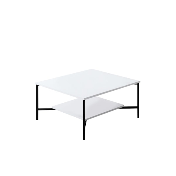 Sofabord Black Line - Hvid, Sort