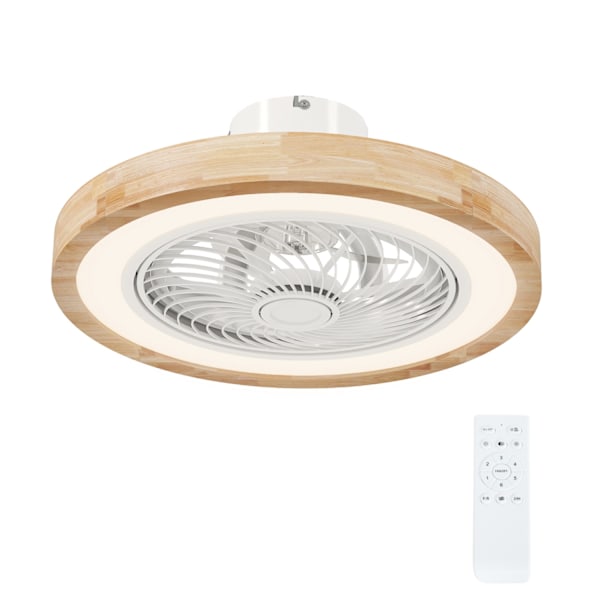 Takfläkt med belysning fjärrkontroll LED-fläkt takljus dimbar med RGB-färg, 6 hastigheter 40 W lampa med fläkt, vändbar timer för sovrum naturlig 50 c