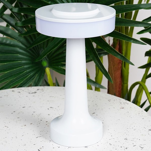 LED-pöytävalaisin valkoinen langaton 3 valaistustilaa 21 cm