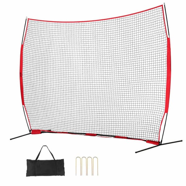 Backstop Net 12x9 Ft, Bärbar Sportbarriär Med Påse