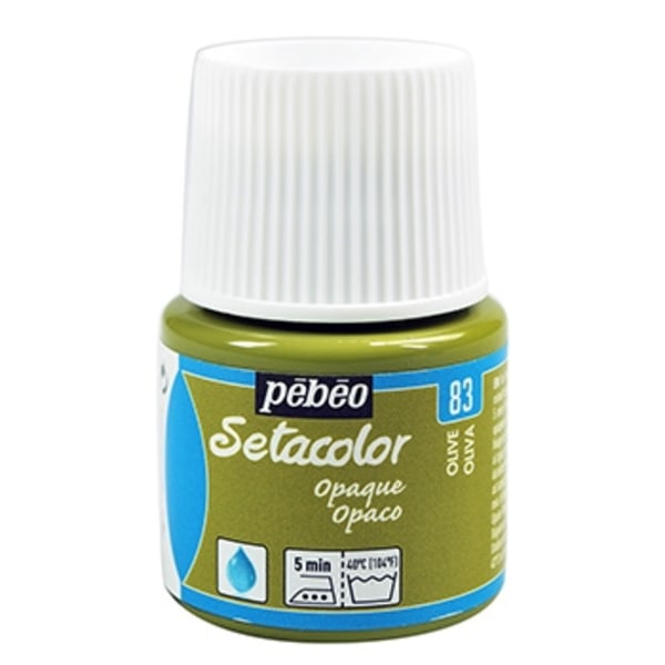 Pebeo Setacolor Uigennemsigtig tekstilmaling 45 ml. - 83 Oliven