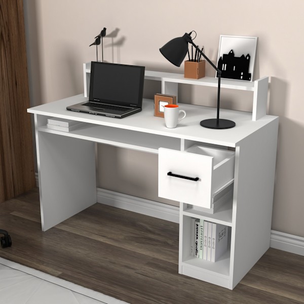Studiebord Eslem - Hvid
