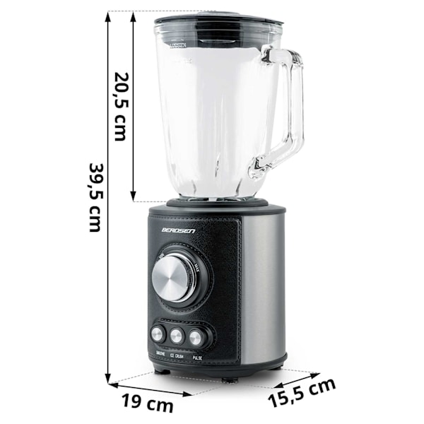 Kraftfull Blender 800W Berdsen BD-751, Svart