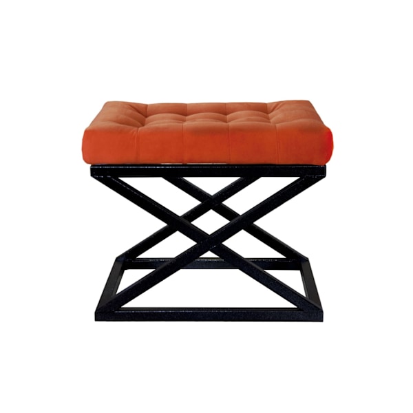 Puf Capraz - Sort, Orange