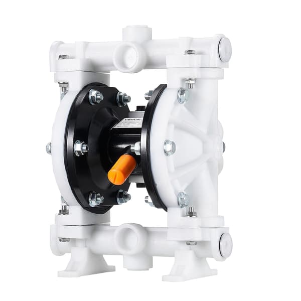 Luftdriven dubbelmembranpump, 17 l/min, PP-hus
