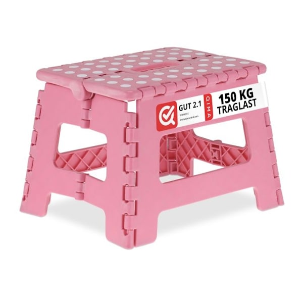 Kokoontaittuva jakkara M pinkki