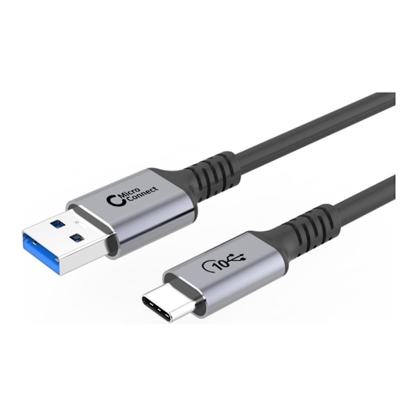 MicroConnect - USB-kabel - 24 pin USB-C (hane) till USB typ A (hane) - USB 3.2 Gen 2 - 20 V - 3 A